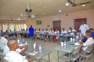  A group photo of the students with the management of cutix plc